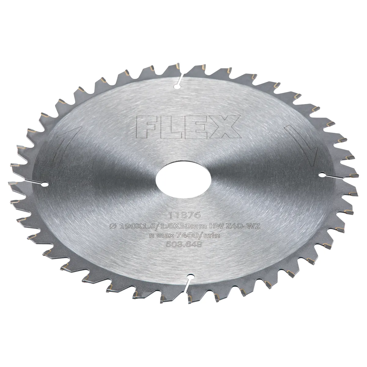 Pyörösahanterä D190x1.6×30 HW Z40 WZ/15°