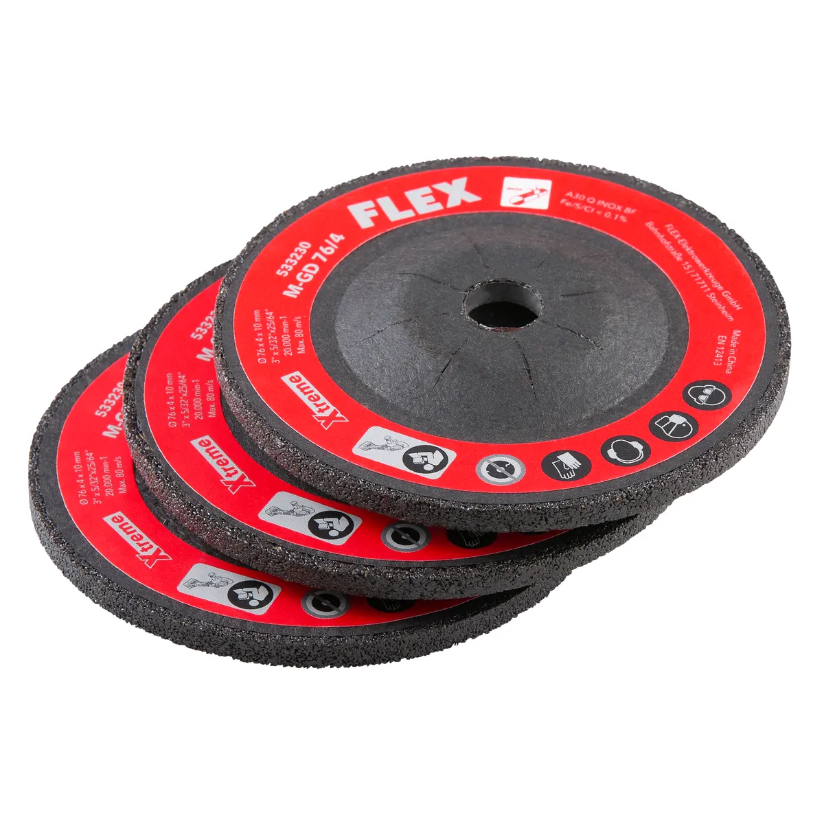 FLEX M-GD 76/4 hiontalaikka metalli 3kpl